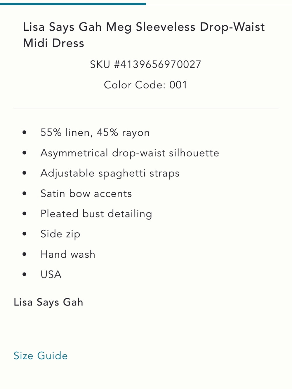 Lisa Says Gah Black Square-Neck Midi Dress - Picture 8 of 8
